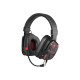 Natec Genesis Argon 570 Binaural Diadema Negro, Rojo auricular con micrófono